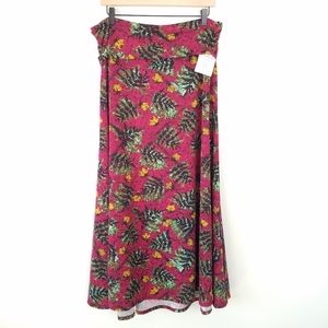 Lularoe Maxi Foldover Waist Skirt, XL